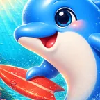 Dolphin Beyond app icon — game by Halfdan Harring